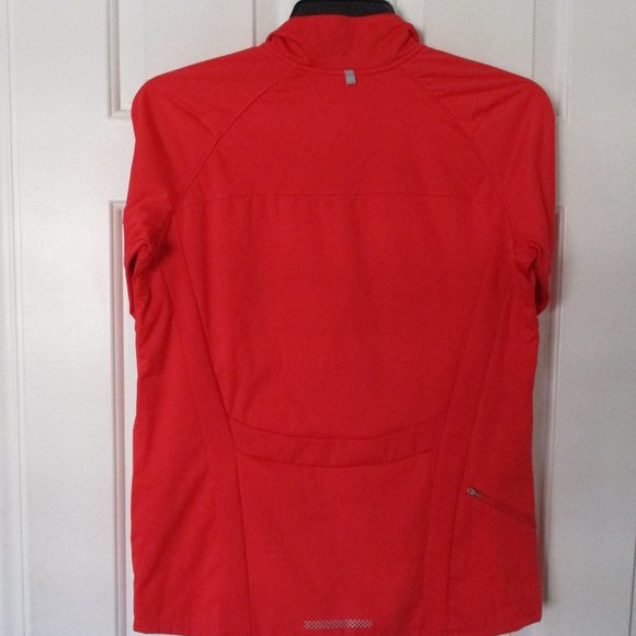 Nike Dri-Fit Womens L/S Red Full Zip Fleece Lined Active Running Jacket NWOT - L - Picture 3 of 3